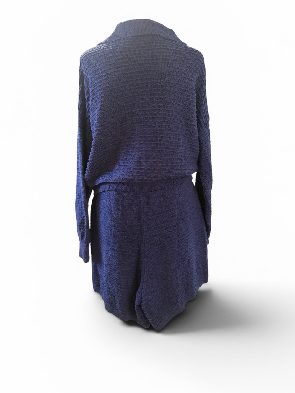 Carter Sweater Set Cozy Knit Two-Piece Lounge Set in Navy Blue,  NWT - Picture 3 of 10